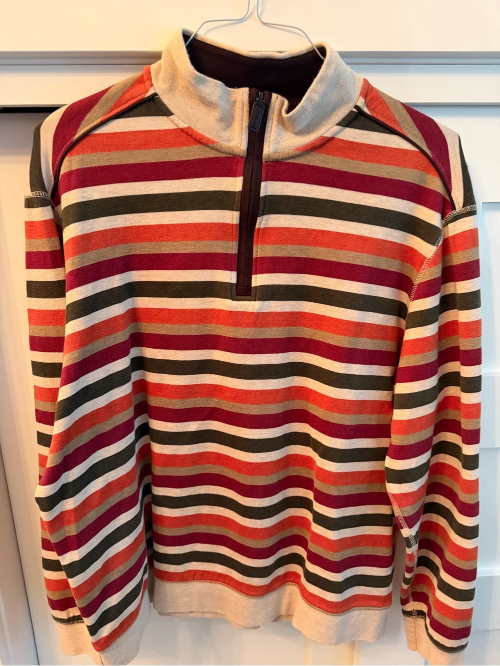 Daniel Cremieux Men's Striped Quarter-Zip